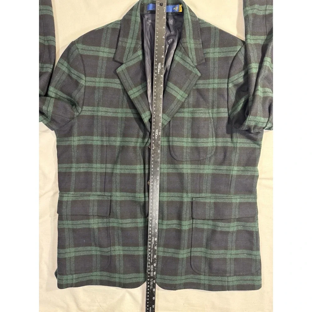 Polo Ralph Lauren Blackwatch Tartan Twill Modern Sport Coat Blazer Jacket 46 R